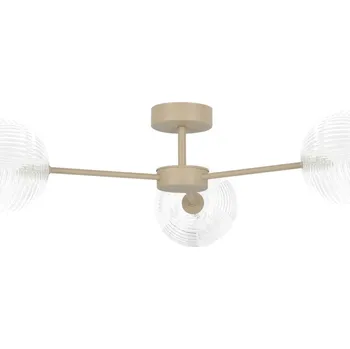 Kaja Casoli stropní světlo 3x10 W průhledná-béžová K-5710