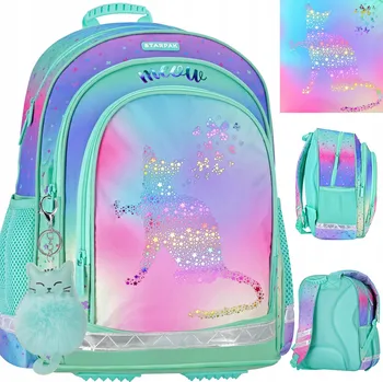 Městský batoh Školní batoh vícekomorový Starpak fialový, růžový, vícebarevný 23 l