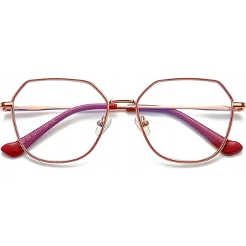 Brýlová obroučka BV18 Dámské kovové brýle, korekční obroučky, červené