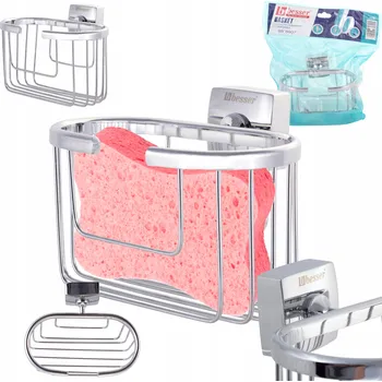 Mýdlenka Mýdlenka nástěnná Besser stříbrná kovová