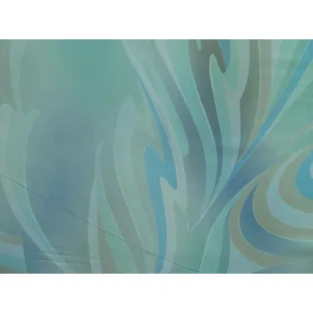 zelená hedvábná šatovka 2760 s pruhy