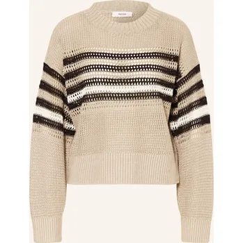 Dámský svetr Reiss Dámský Svetr Catrice Ze Lnu, černošedá / černá / bílá, 36