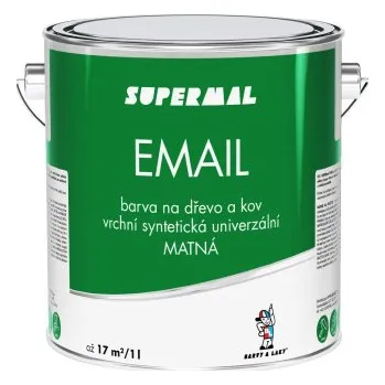 barva na kov Supermal Email S2013 0100 bílý mat, 2,5 l