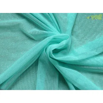 elastický mintový tyl pandora s glittery