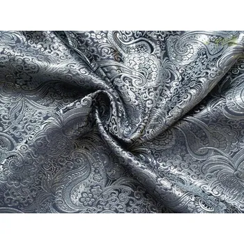 brokát 14 černo stříbrný