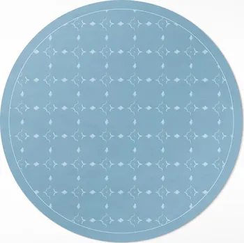 Koberec Kulatý Koberec z PVC do kuchyně Rozměr ⌀ 70 cm Jemný jemný regulérní vzor