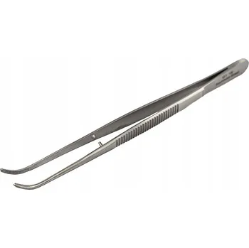 Péče o řasy a obočí Laboratorní pinzeta zahnutá 145 mm s ostrými hroty