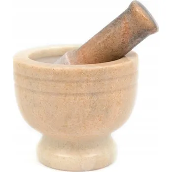 Hmoždíř GRANITOVÝ HMOŽDÍŘ LOSOSOVÉ BARVY 14x12cm, MARMOROVÝ