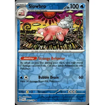 Společenská hra Pokémon karta Slowbro 043/198 Reverse Holo