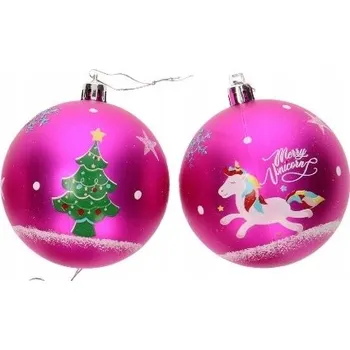 Vánoční dekorace Vánoční Koule zdobená postavičkou 6 cm, 10 ks šedé