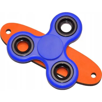 Pouzdro na mobilní telefon Tmavě modrý spinner manipulační tabule na oranžovém podstavci