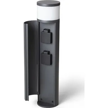 Venkovní osvětlení RED - DESIGN RENDL JEAN 50 stojanová se zásuvkami antracitová 230V G9 5W IP54 - RED - DESIGN RENDL RED R14173