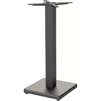 Zahradní stůl Zahradní vysoká stolová podnož ANN černá pro desky max O80 cm nebo 80×80 cm