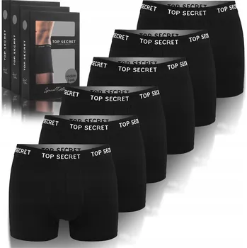 Top Secret pánské bavlněné boxerky Balení 6 Kusů velikost M