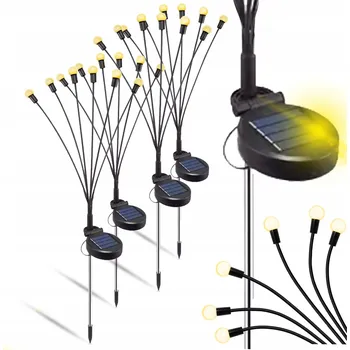 Venkovní osvětlení Solární LED zahradní světla Kuličky Zapichovací se soumrakovým senzorem Strom