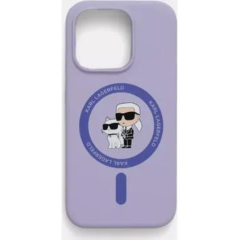 Pouzdro na mobilní telefon Obal na telefon Karl Lagerfeld iPhone 16 Plus 6.7 růžová barva, KLHMP16MSCMKCRHP 30X, vel. ONE SIZE