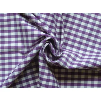 látka na šaty 2895 fialová kostka