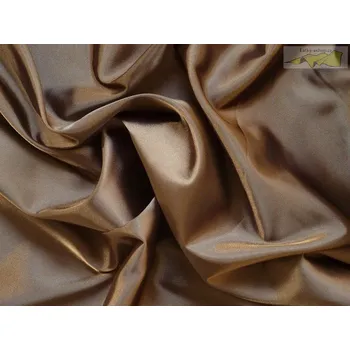 satén strečový 339 kávový