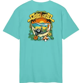 SANTA CRUZ triko - Winkowski 8Baller Trip T-Shirt Pool Blue (POOL BLUE)