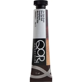 Vodová barva QOR Watercolor 7000495-1 Akvarelová barva Vandyke Brown 11 ml 1 ks