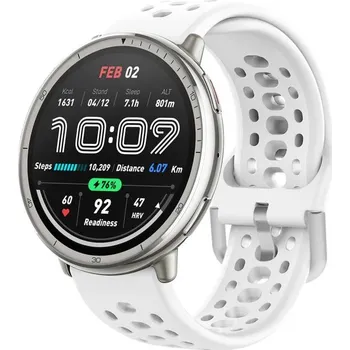 Ostatní příslušenství k chytrým hodinkám VSECHNONAMOBIL 105581 HOLE Silikonový řemínek pro Amazfit Active 2 bílý