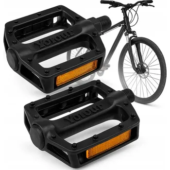 Pedál na kolo Platformové pedály centrumgadzetow Hliníkové odolné černé