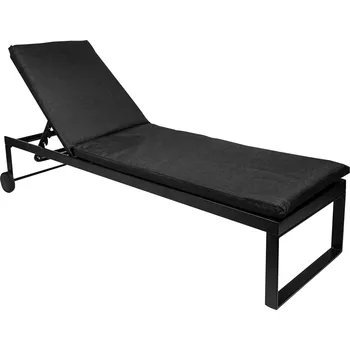 Zahradní lehátko Zahradní lehátko s kolečky COBIE černá