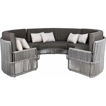 Zahradní sestava Zahradní sedací souprava ROMA LARGE BLACK