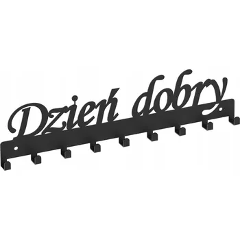 Věšák Šatní ramínko kovový Domer černý