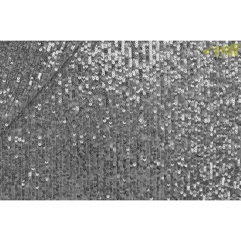 elastická látka s flitry šedá