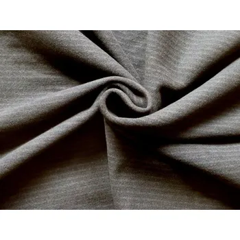 tmavý kabátový flauš 2969 s proužky