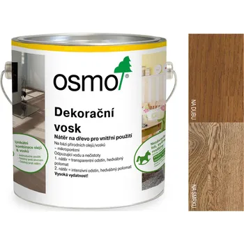 Olej na dřevo Osmo dekorační vosk - transparentní odstíny 3143 koňak 2,5l