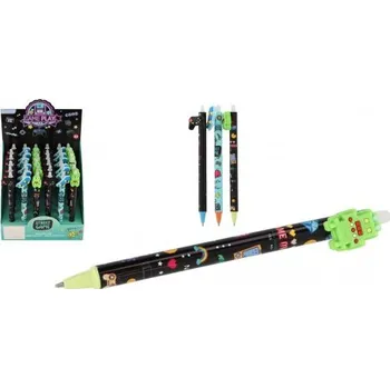 Penál Teddies Tužka/pero gumovací Street game 15cm plast (6 druhů)