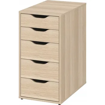 Komoda IKEA ALEX Komoda, bílá/imitace dubu, 36x70 cm