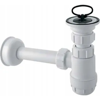 Sifon UMYVADLOVÝ SIFON LÁHVOVÝ NÍZKÝ 1 1/4" 40mm BÍLÝ ODOLNÝ HC1L-40 MCALPINE