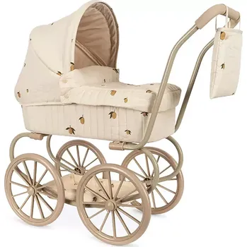 Kočárek pro panenku Kočárek pro panenky Konges Sløjd MINNIE DOLL PRAM KS101956 béžová 01X, vel. ONE SIZE