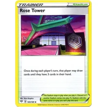 Karetní hra Pokémon karta Rose Tower 169/189