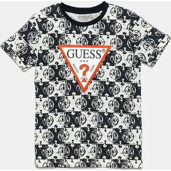 Chlapecké tričko Dětské bavlněné tričko Guess tmavomodrá barva, N5GI07 K8HM4 N5GI07.K8HM4.PPYA 59X, vel. 68-76