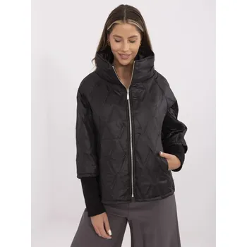 Přechodová bunda s náplety Italy Fashion černá EU velikost: Univerzální