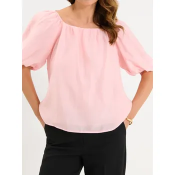 Dámská halenka Sinsay - Halenka z lyocellu - pastelová růžová - 902EN-03X - 902EN-03X-XS