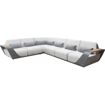 Zahradní sestava Zahradní 5 místná rohová souprava ONDA GREY WHITE