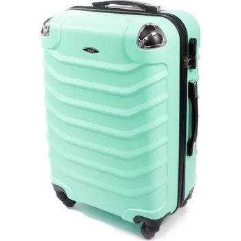 JAKS Cestovní kufr ABS 730 Barevné varianty: mátová XXL + kosmetická taška zdarma