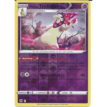 Sběratelská karetní hra Pokémon karta Hisuian Typhlosion 052/189 Reverse Holo