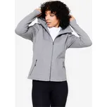 DOMYOS Dámská mikina na zip s kapucí 2XL ŠEDÁ