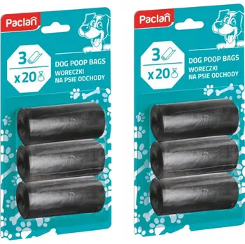 sáček na exkrement Sáčky na psí exkrementy Paclan 120 ks