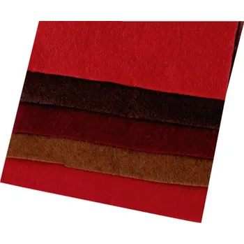 Jehla na filcování Barevná sada dekorativních filců plstí 10x45 cm - mix č. 3