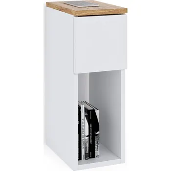 Noční stolek Noční stolek ComfortCove bílý 1 šuplík 20x30x55 cm