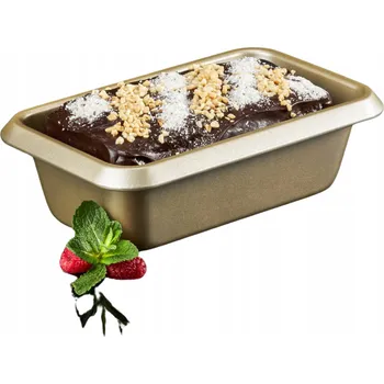 Forma na pečení FORMA NA BISKUPSKÝ CHLEBÍČEK NA PEČENÍ FORMA NA CHLÉB PLECH KEKS MAKOWIEC AMBITION ZLATÁ