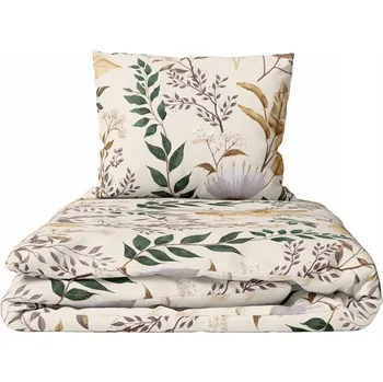 Povlečení Povlečení 160x200cm 2x70x80cm, 140g/m2, 100% bavlna , vzor: šalvěj ecru