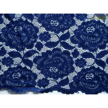 Krajka tmavě modrá elastická krajka alice